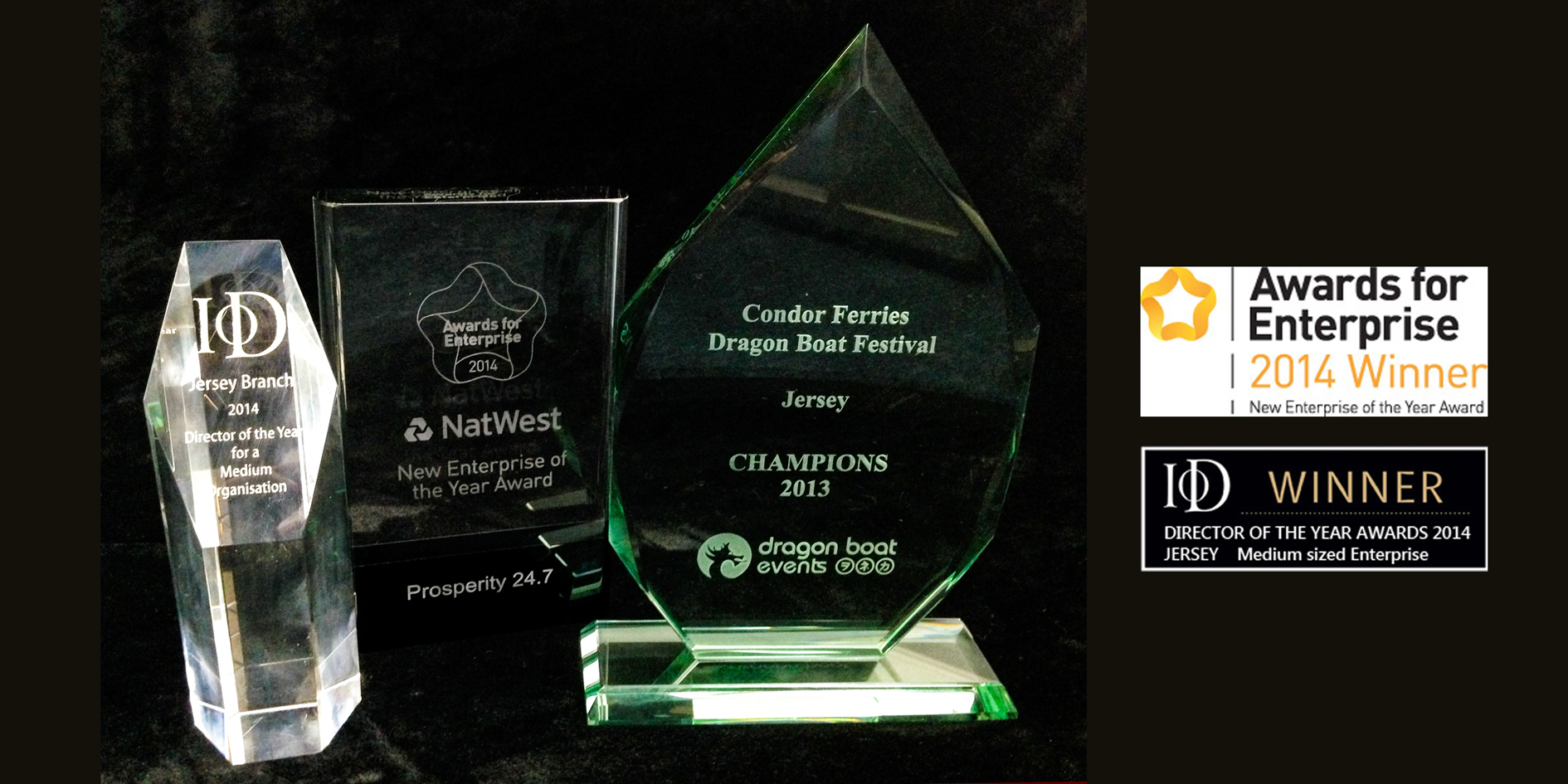 A4E2014, Awards for Enterprise, Jersey, Prosperity247, Award Winners